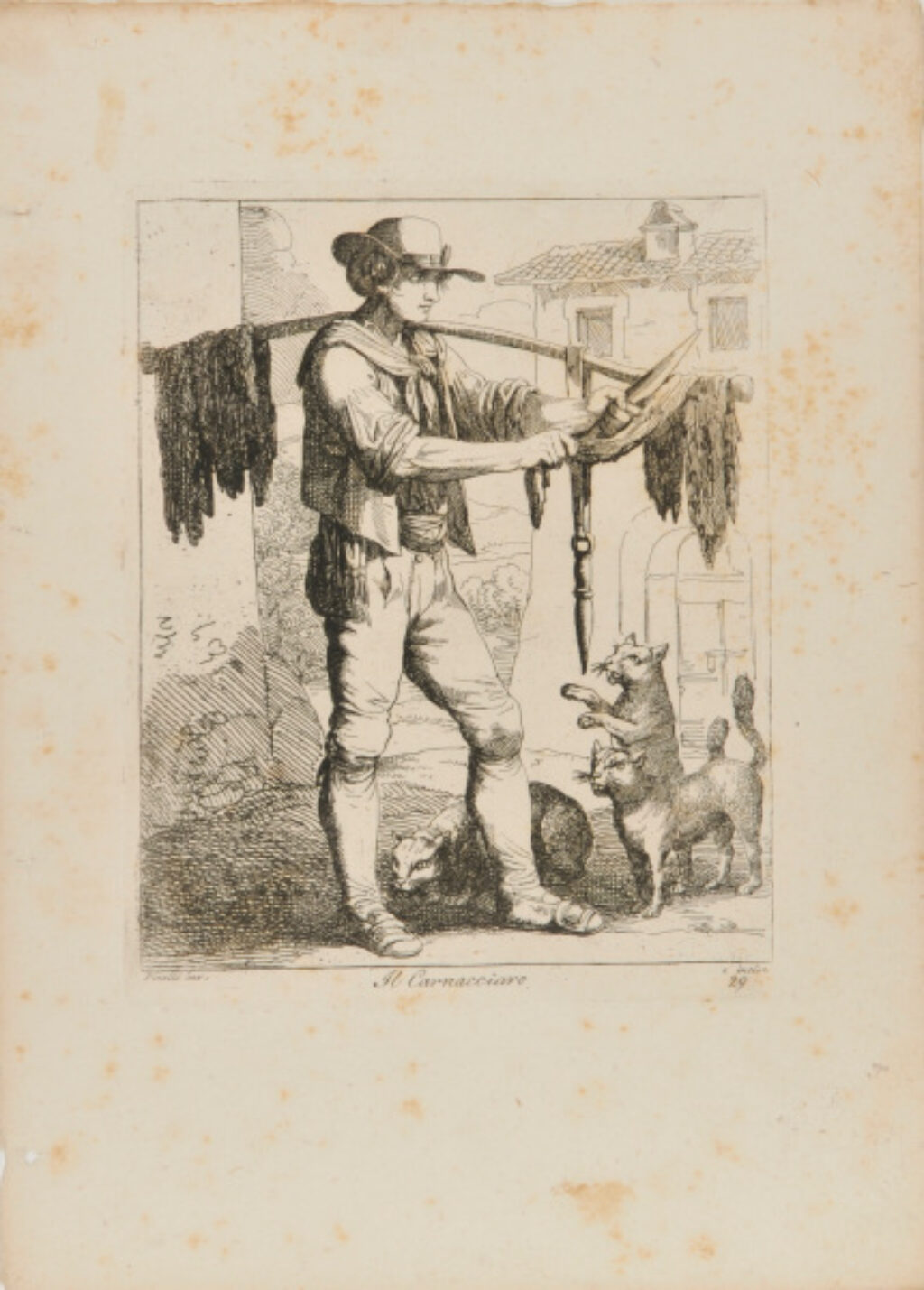 from the book “Nuova Raccolta di cinquanta motivi Pittoreschi e Costumi di Roma, incisi all’Acqua forte da Bartolomeo Pinelli Romano” (Rome: Presso Lorenzo Lazzari, 1810)