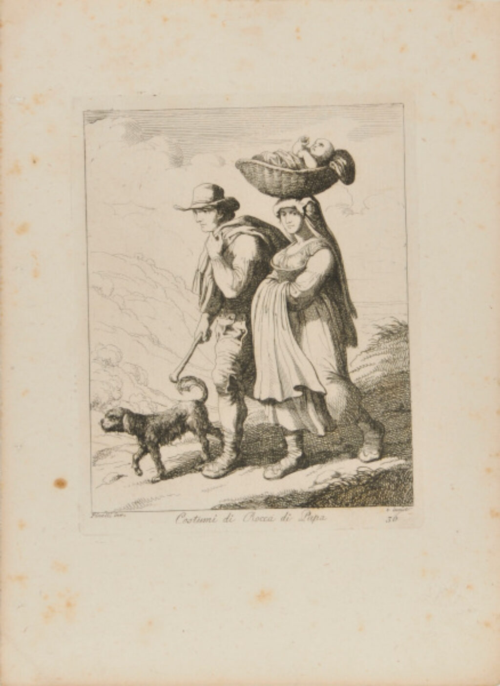 from the book “Nuova Raccolta di cinquanta motivi Pittoreschi e Costumi di Roma, incisi all’Acqua forte da Bartolomeo Pinelli Romano” (Rome: Presso Lorenzo Lazzari, 1810)