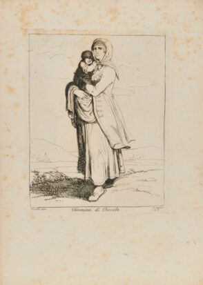 from the book “Nuova Raccolta di cinquanta motivi Pittoreschi e Costumi di Roma, incisi all’Acqua forte da Bartolomeo Pinelli Romano” (Rome: Presso Lorenzo Lazzari, 1810)