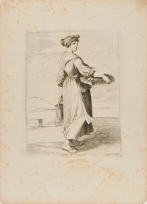 from the book “Nuova Raccolta di cinquanta motivi Pittoreschi e Costumi di Roma, incisi all’Acqua forte da Bartolomeo Pinelli Romano” (Rome: Presso Lorenzo Lazzari, 1810)