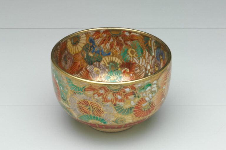 Bowl with Dense Floral Motif