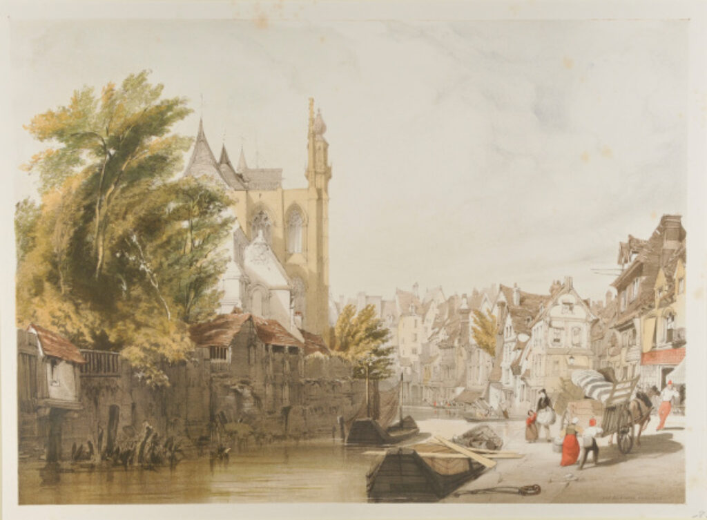 From the series “Picturesque Architecture in Paris, Ghent, Antwerp, Rouen, Etc.” - Image 2