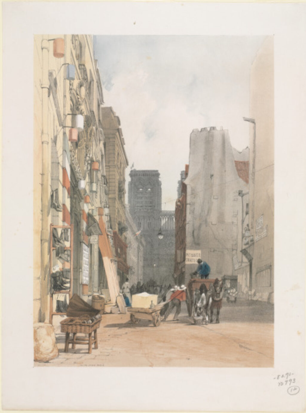 From the series “Picturesque Architecture in Paris, Ghent, Antwerp, Rouen, Etc.”