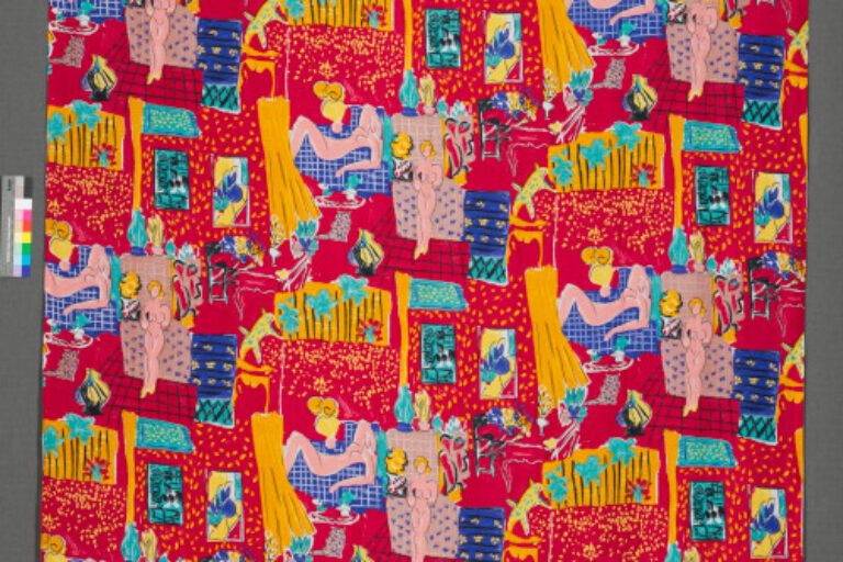 FABRIC WITH MATISSE-INSPIRED MOTIFS