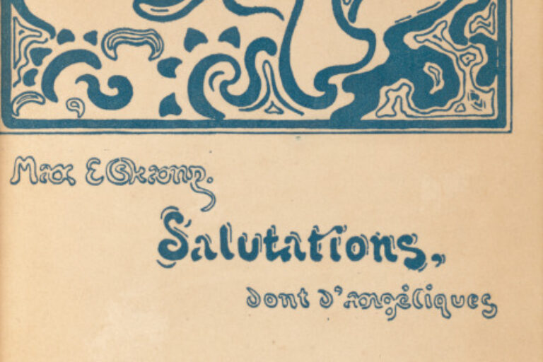 SALUTATIONS, DONT D'ANGÉLIQUES