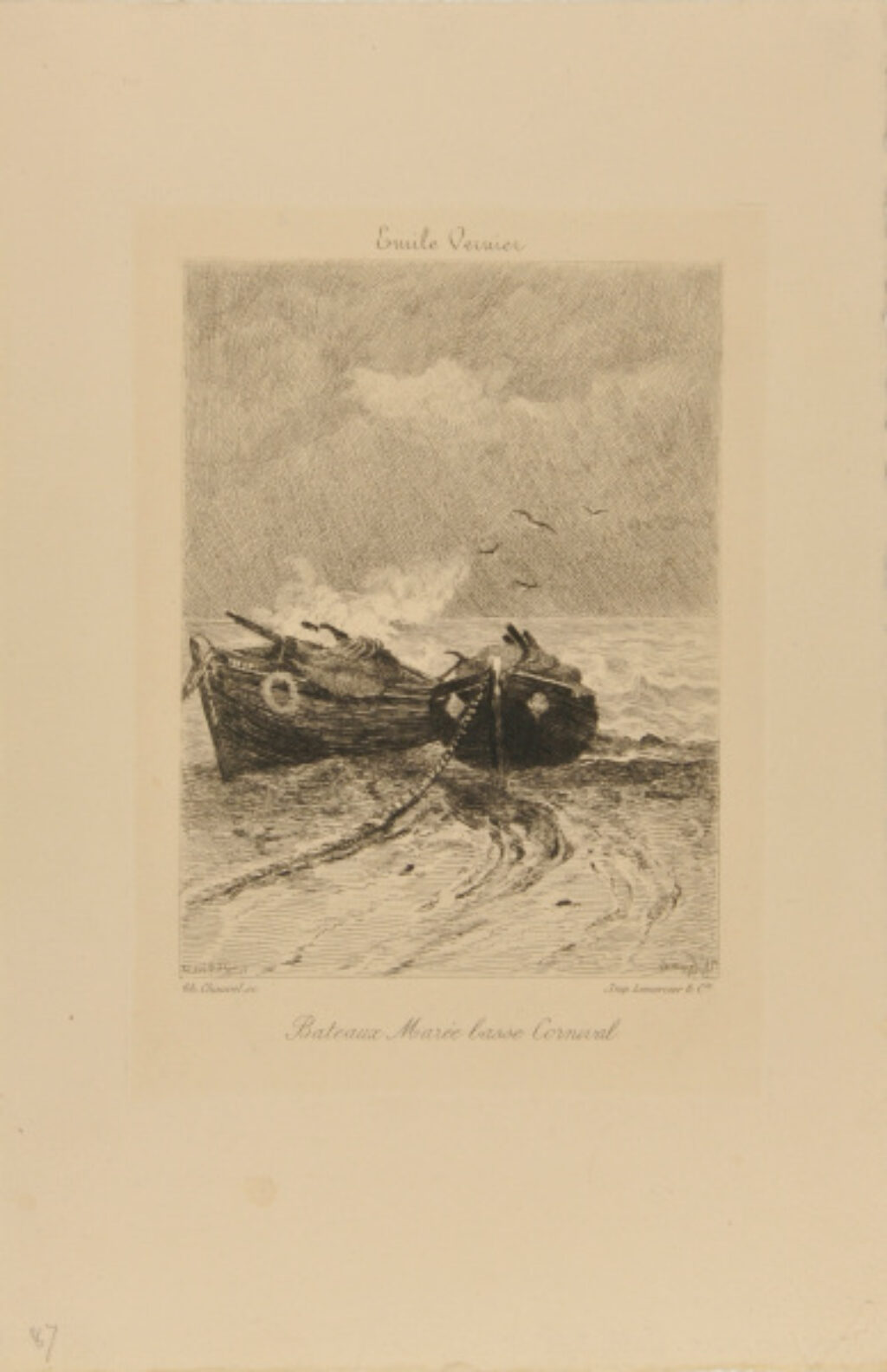 Bateaux marée basse Cornival