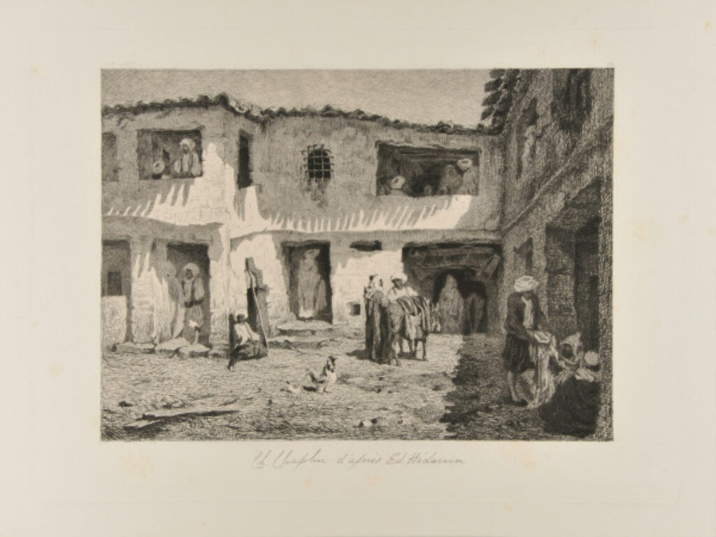 Intérieur d’une cour à Constantine