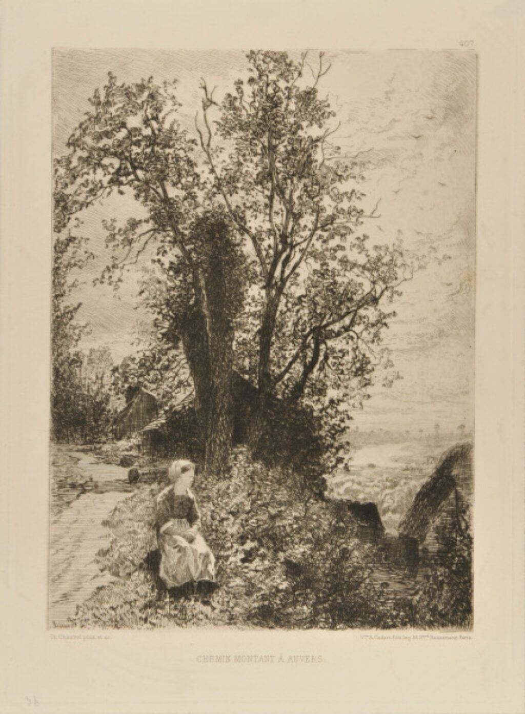 Chemin montant à Auvers