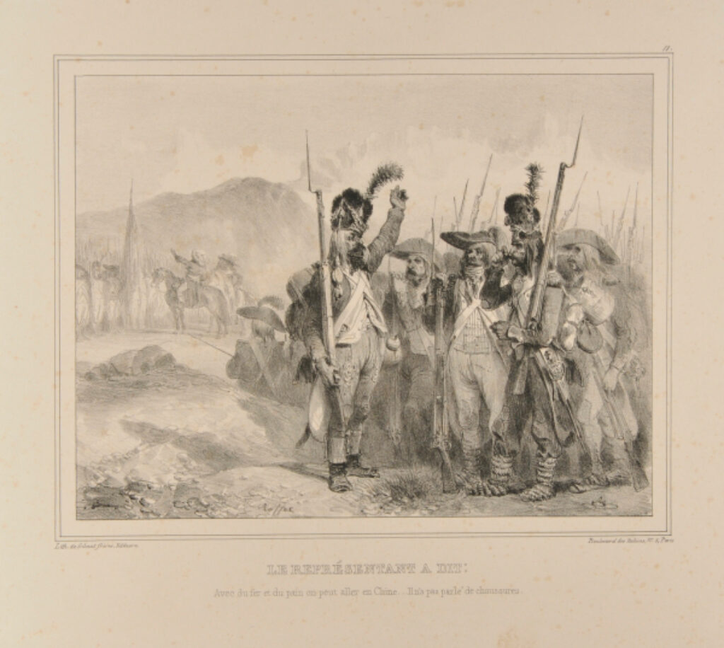 Le représentant a dit: Avec du fer et du pain on peut aller en Chine…”