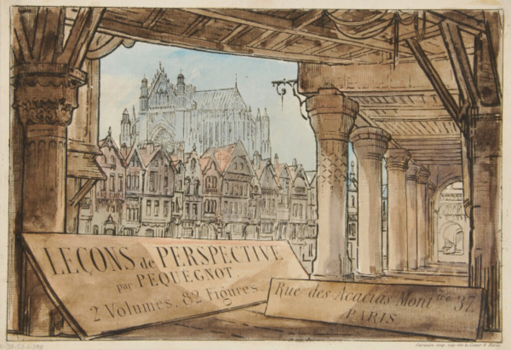 Title plate for “Leçons de Perspective (Lessons on Perspective)”
