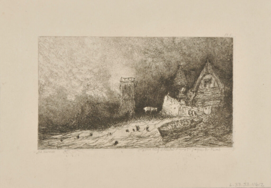 Fishermen’s Houses and Tower next to the Sea