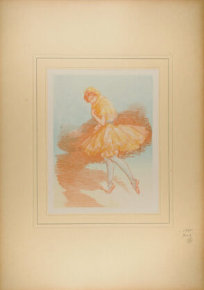 Bleu clair, jaune et sanguine