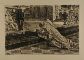 Monk Kneeling in Prayer