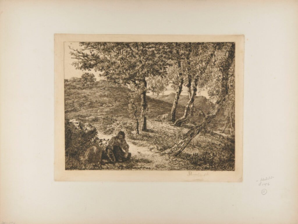 Berger et bergère conversant