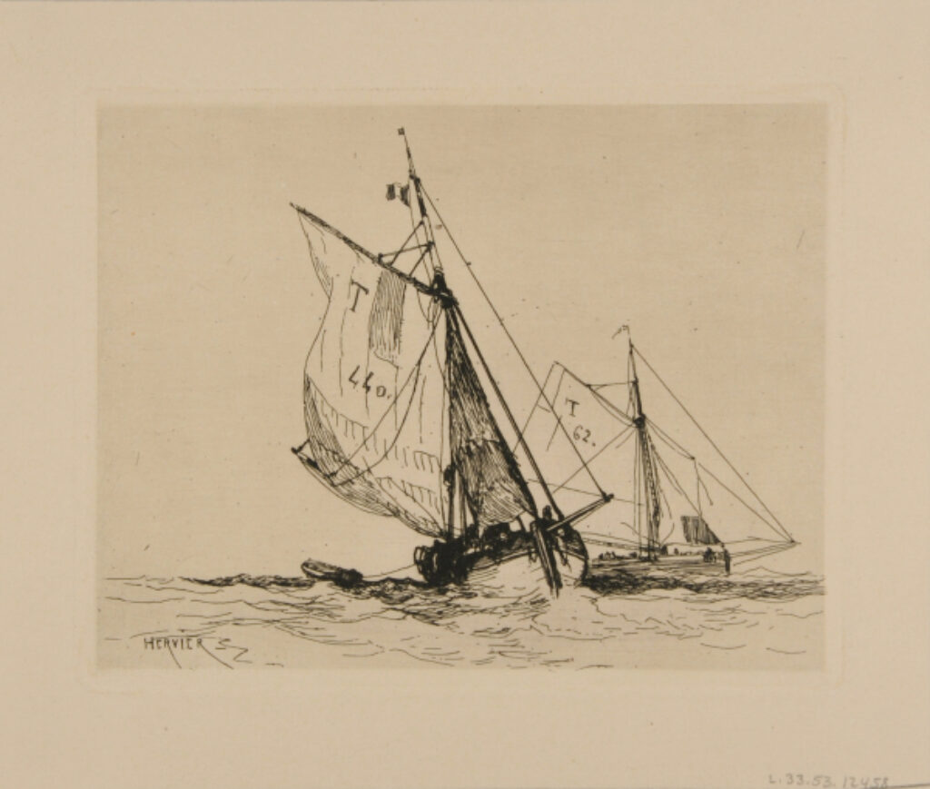 Two Boats at Sea