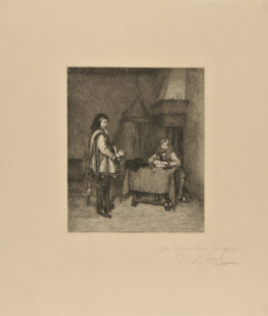 Soldier writing letter