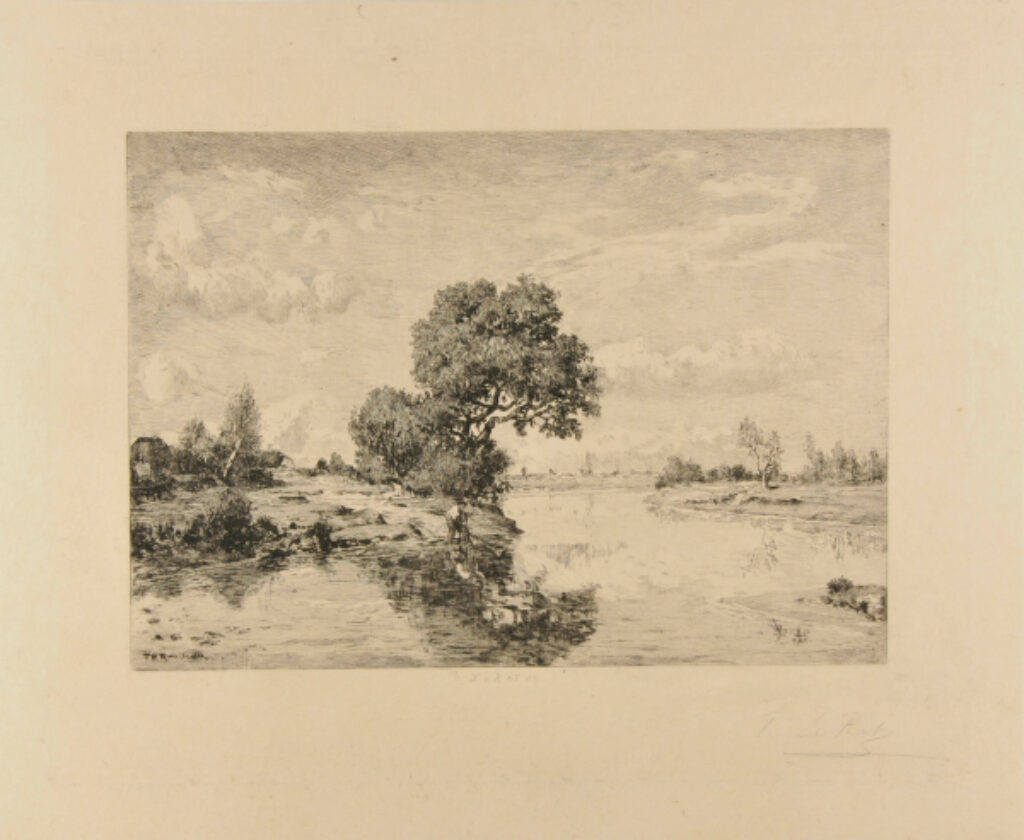 Pêcheur levant ses filets