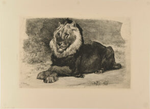 Seated Lion with Paws Crossed