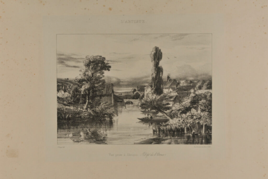 Vue prise à Alençon (Dept de l’Orne)