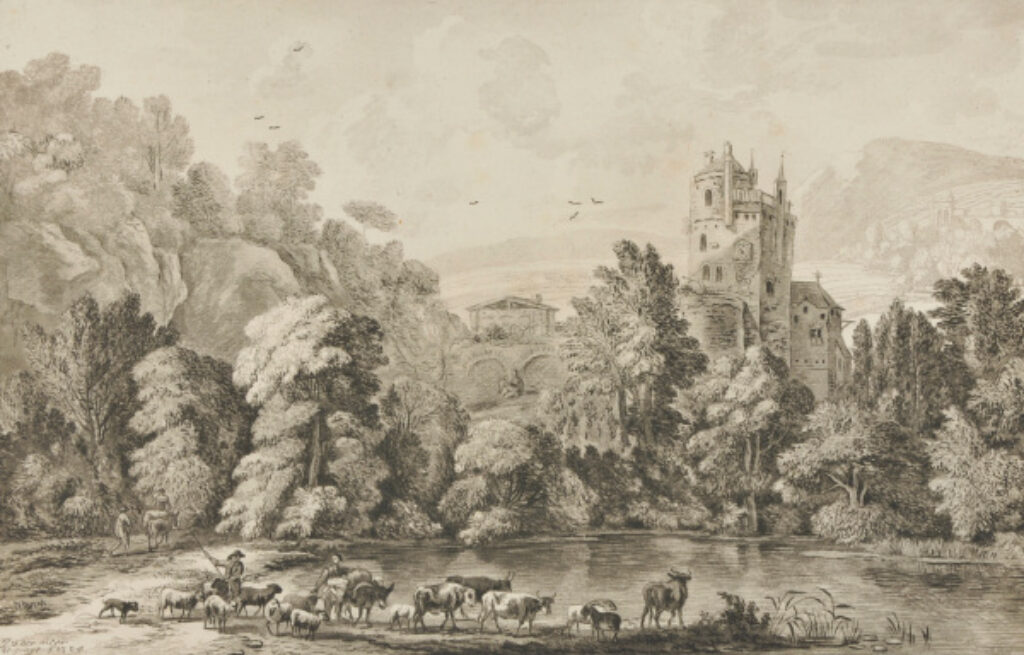 Paysage avec Troupeauy, after J. van der Meer der Jonge