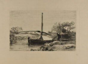 Une Barque sur le Gapeau (Var).