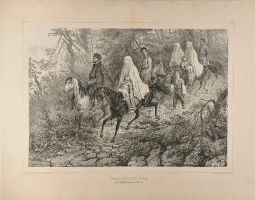 Famille Tatare en Voyage from Voyage dans la Russie Meridionale et la Crimee