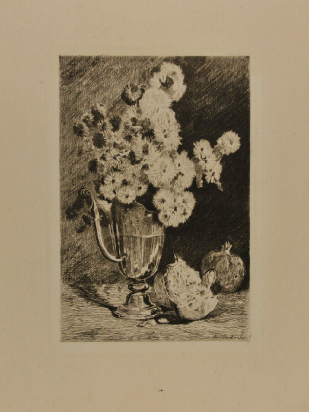Chrysanthèmes et Grenades