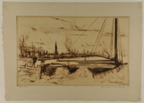 Anvers vu de la tête de Flandres