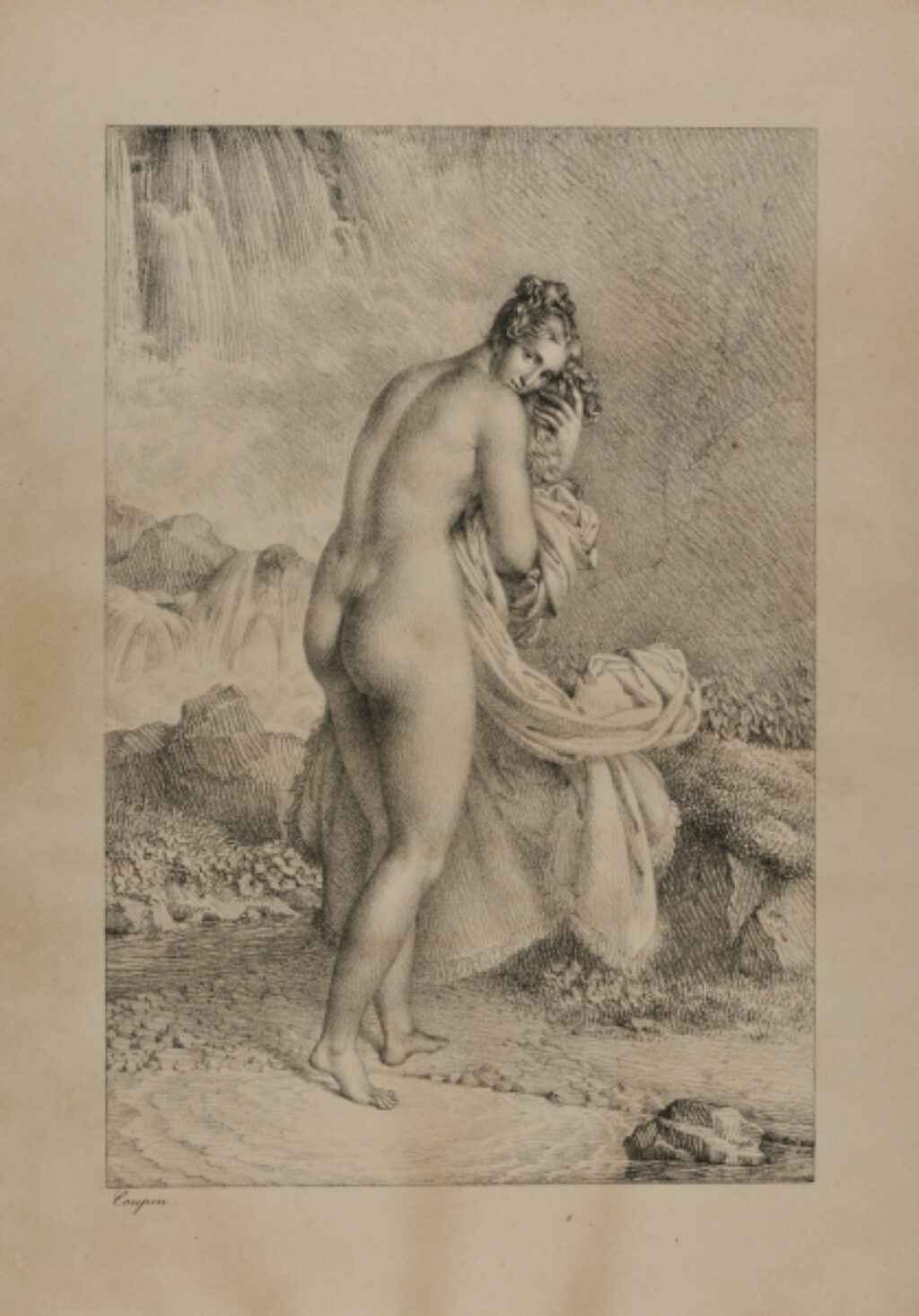 Nymphe sortant du bain