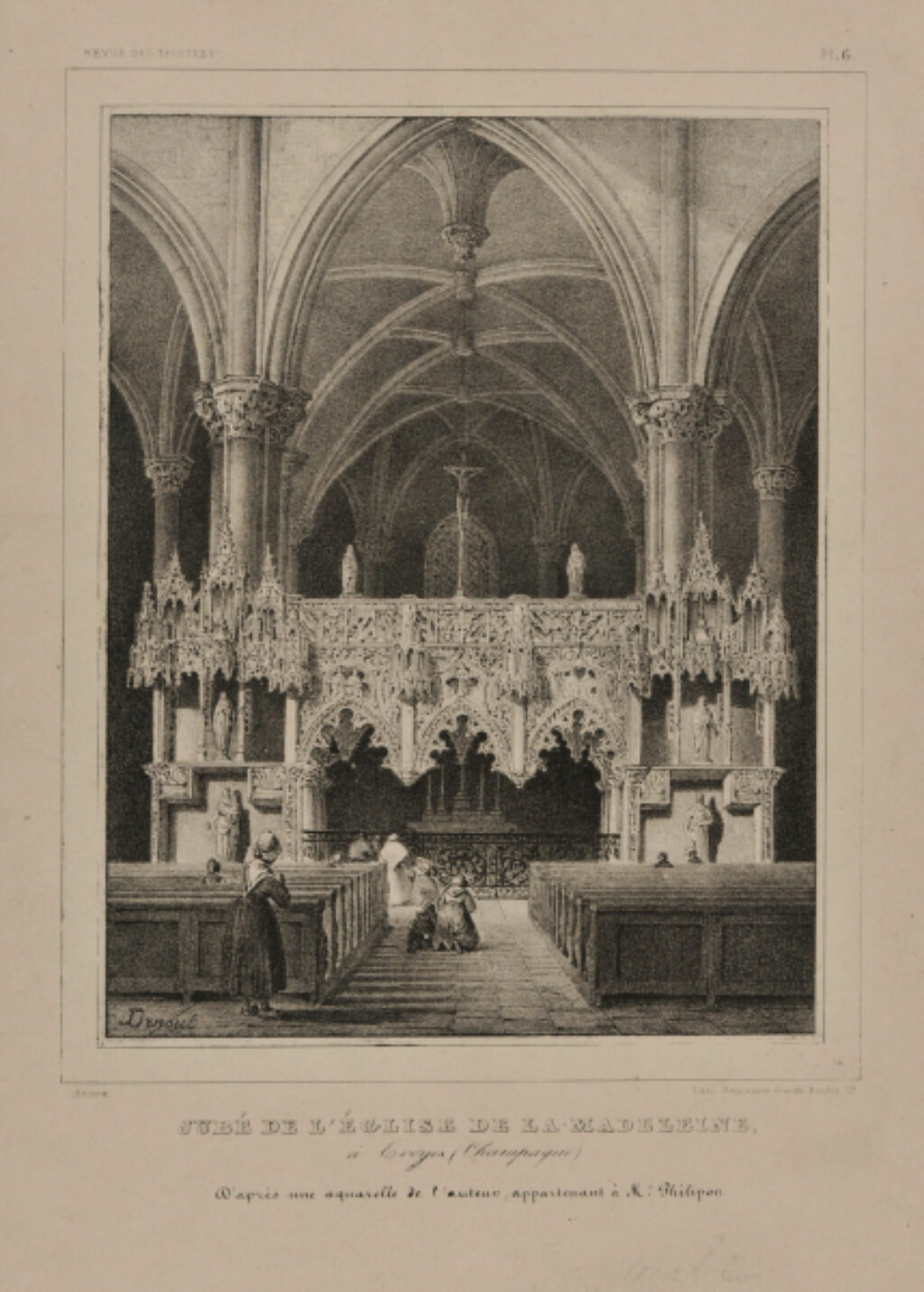 Jubé de l’Eglise de la Madeleine à Troyes (Champagne)