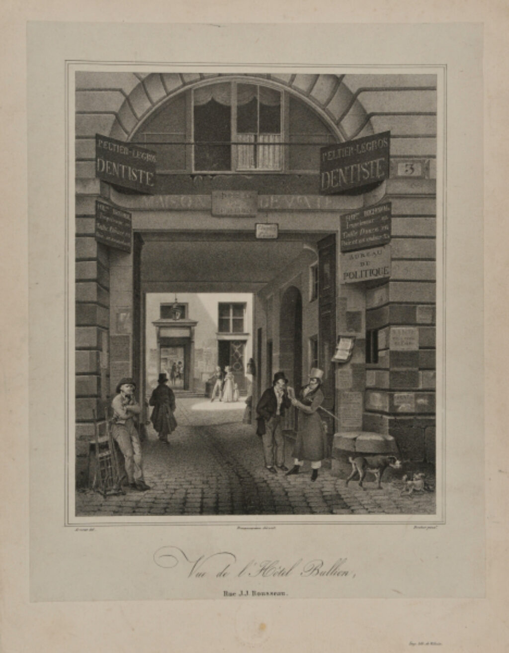 Vue de l’Hotel Bullion