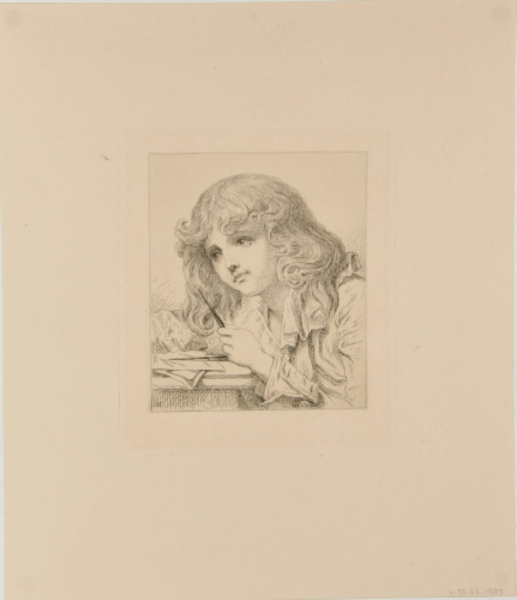 Head of a child, drawing - Image 2