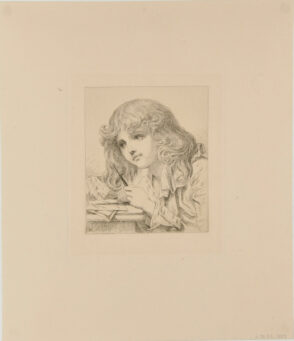 Head of a child, drawing