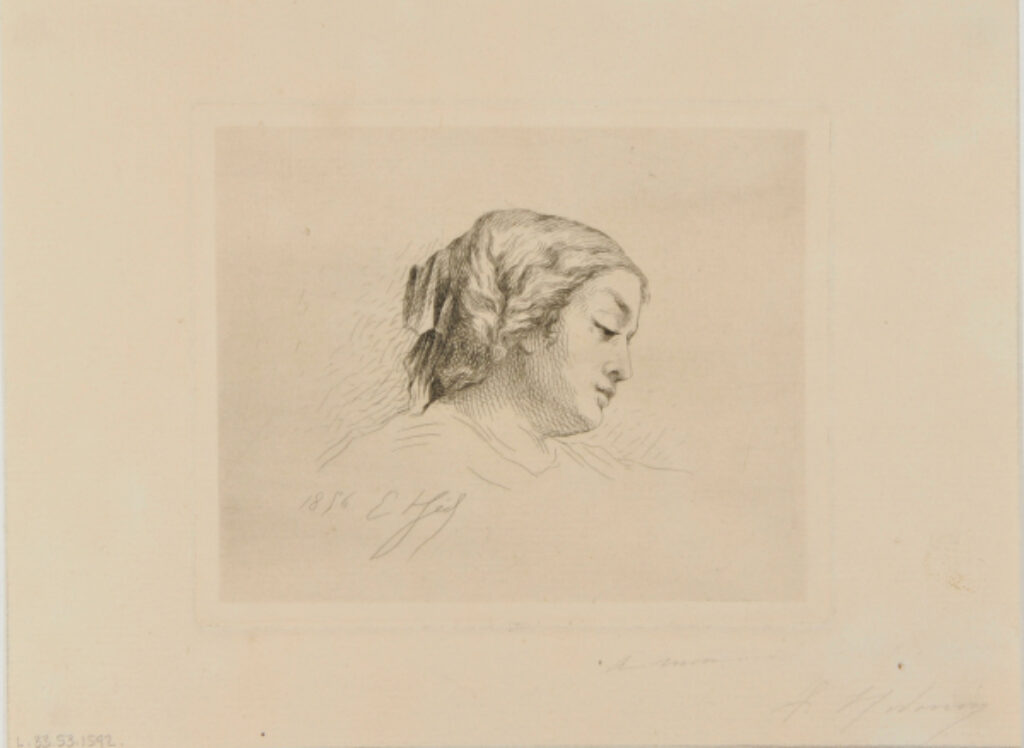 Head of a Woman, slightly bent