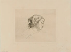 Head of a Woman, slightly bent