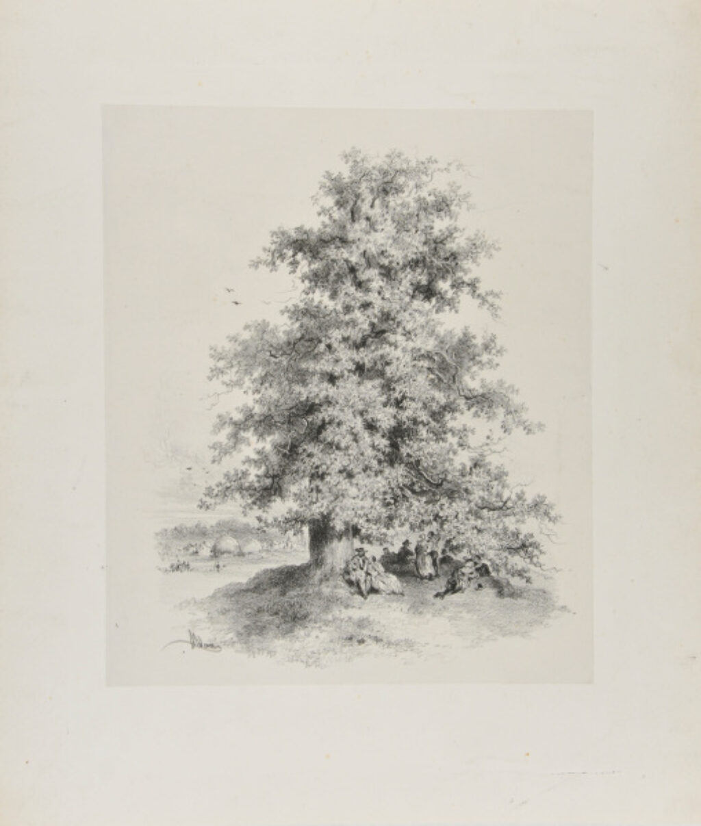Figures Under a Tree