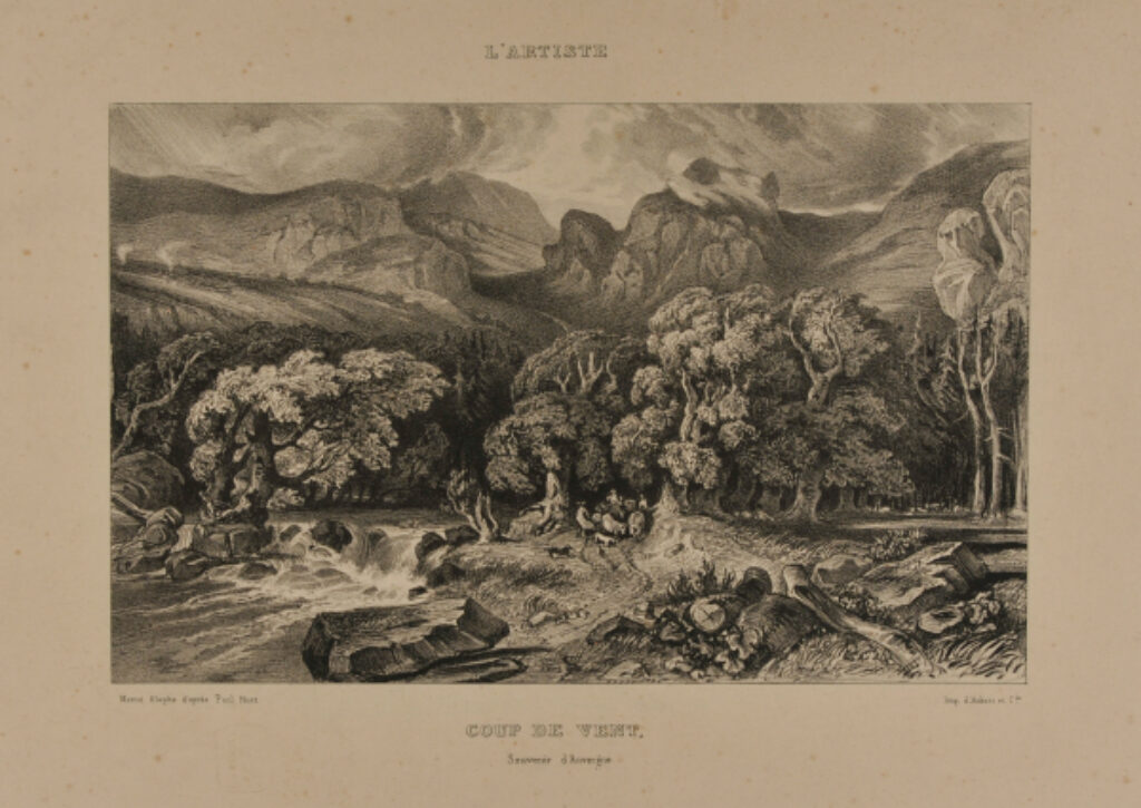 Coup de Vent. Souvenir d’Auvergne.