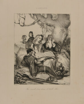 Fac-simile d’un dessin d’Achille Allier