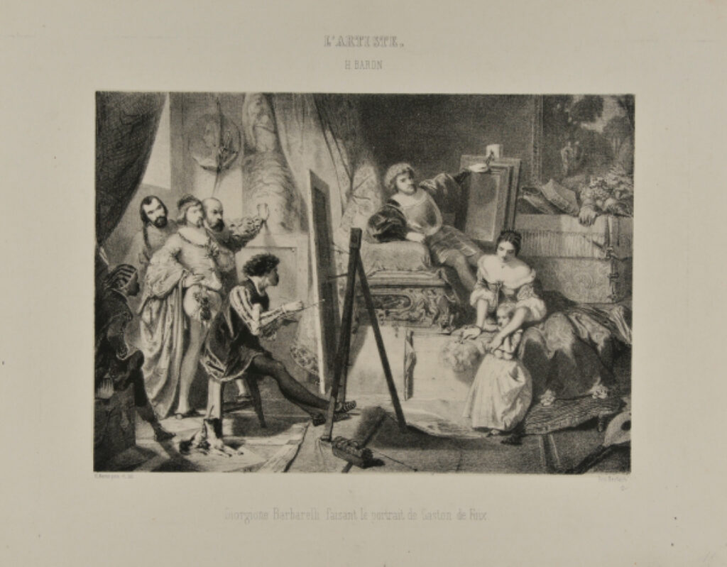 Giorgione Barbarelli faisant le portrait de Gaston de Foix