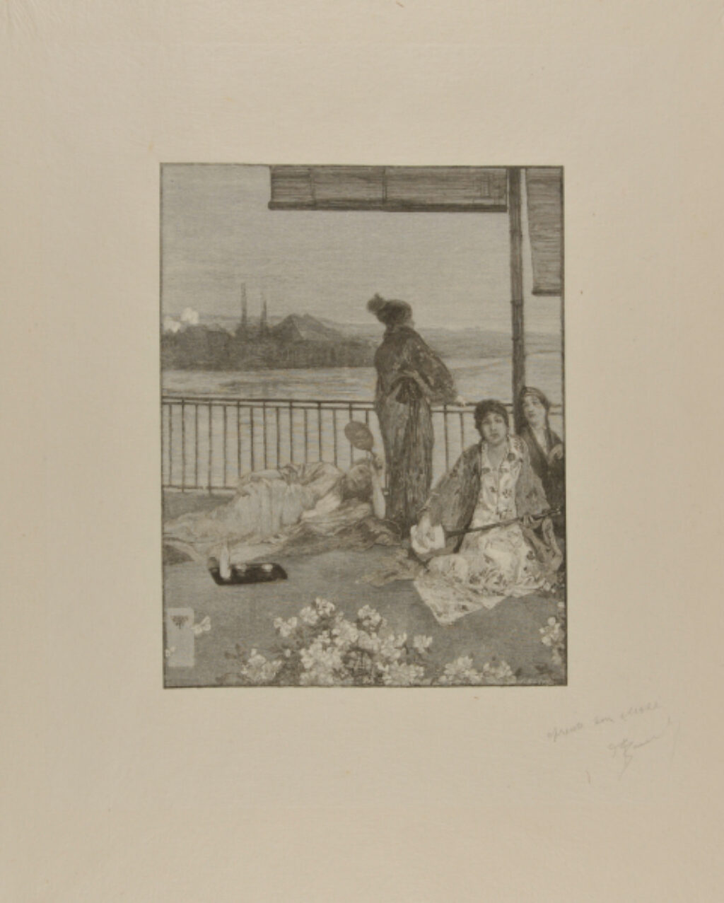 Arrangement in Flesh-Color and Green – The Balcony