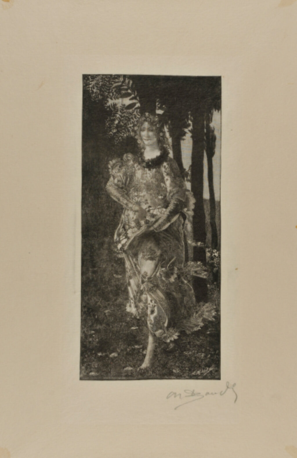 Figure of Flora in Botticelli’s “Allegory of Spring”