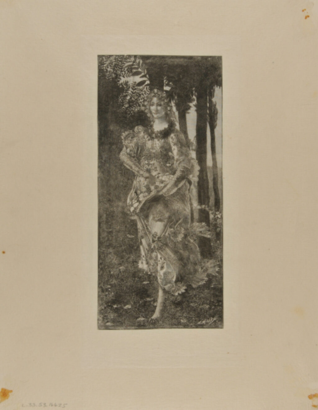 Figure of Flora in Botticelli’s “Allegory of Spring”