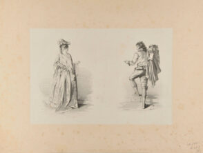 Female and male figures seen from the back