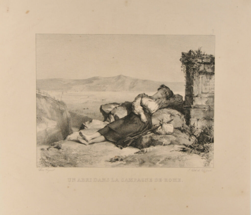 Un Abri dans la campagne de Rome