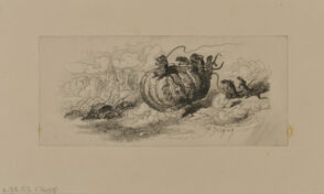 Cinderella’s pumpkin carriage driven by mice