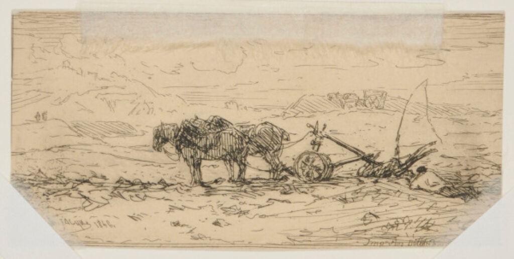 Landscape: Hitched Plow at Idle