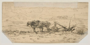 Landscape: Hitched Plow at Idle