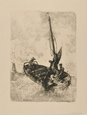 Sailors at Sea, Raising Their Mast