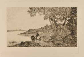 Chevaux au bord de la Seine