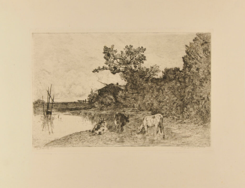 Les Vaches près du moulin à eau